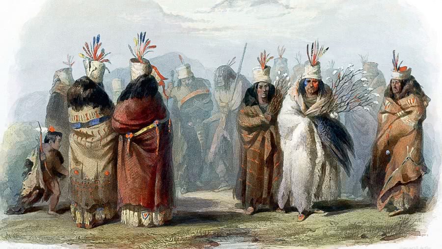 dance of Mandan women