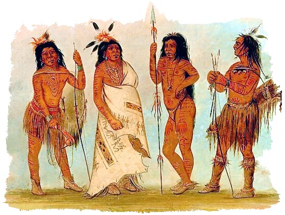 Apachee Chief and warriors