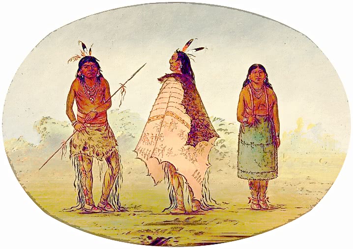 Apachee Warriors and a Woman