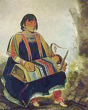 Ojibwe woman and child