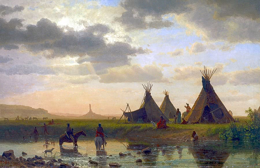 Sioux Village by Chimney Rock