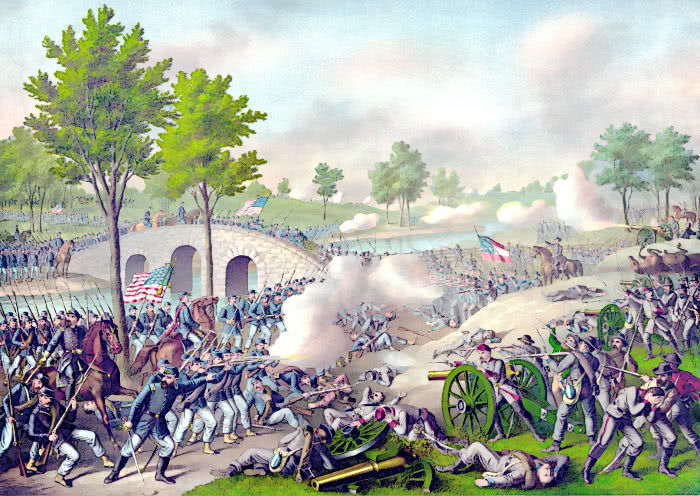 Battle of Antietam by Kurtz