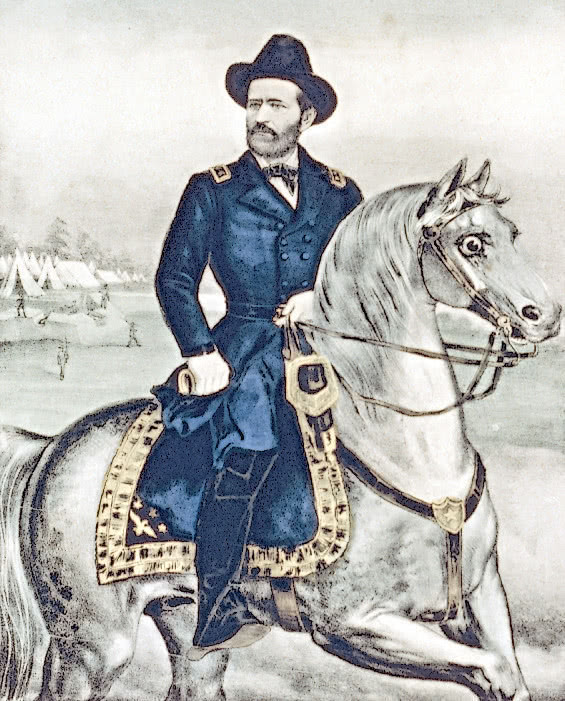 Grant on horseback