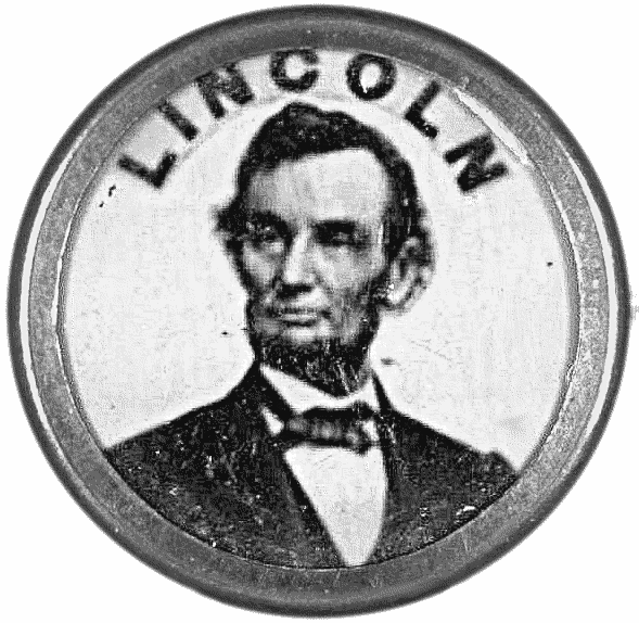 Lincoln campaign button 1864