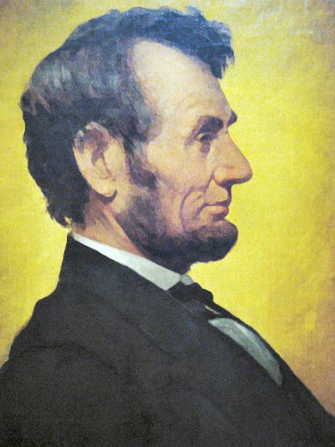 Abraham Lincoln penny portrait