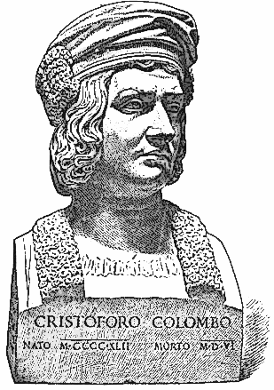 bust of Columbus