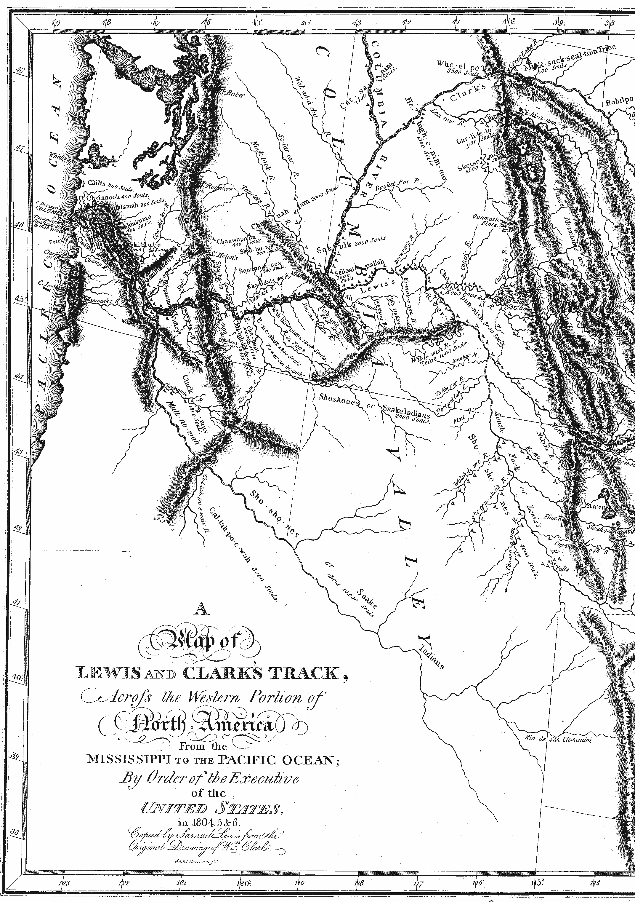 Lewis Clark map 1814 part 1