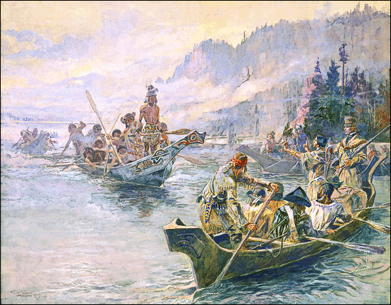 Lewis and Clark on the Lower Columbia  Russell 1905