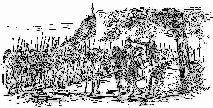 Washington takes command of American army at Cambridge