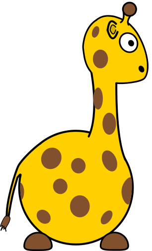 cartoon giraffe right