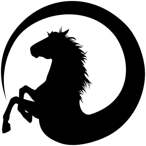 horse icon pendant