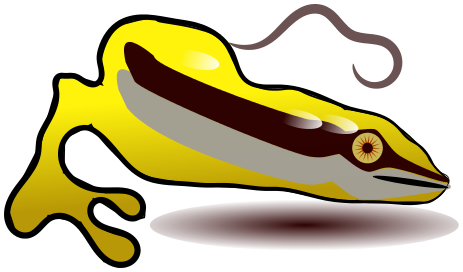 salamander clipart yellow