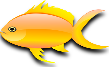 gold fish stylized