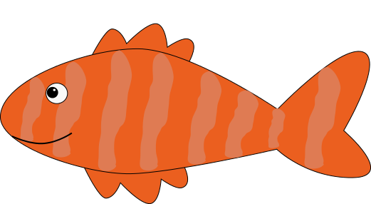 orange striped fish