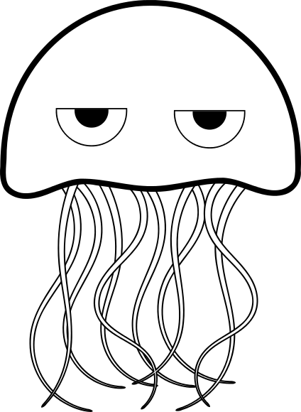 Jellyfish outline