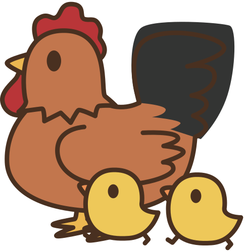 hen-brown-w-2-chicks