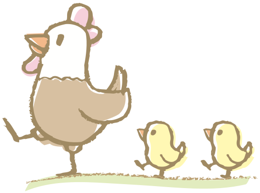 hen-marching-chicks
