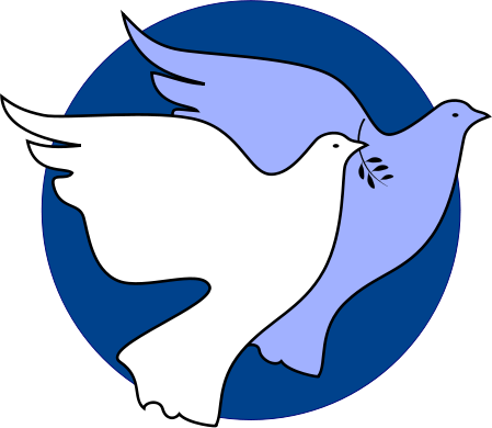 doves of peace. DOVES OF PEACE - public domain