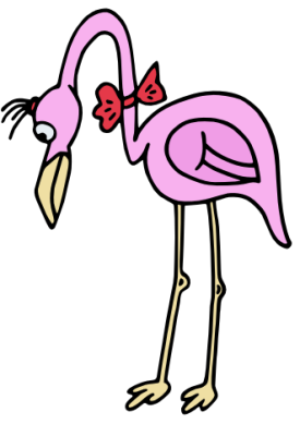 pink Flamingo toon
