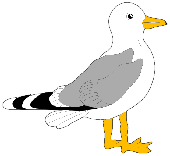 free clip art seagull cartoon - photo #13