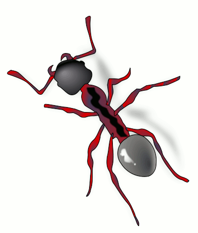 ant red stylized