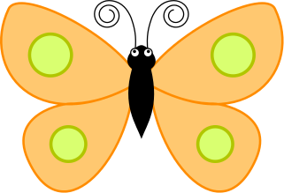 butterfly spotted wings orange