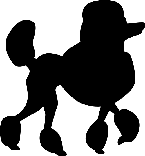 Poodle-silhouette