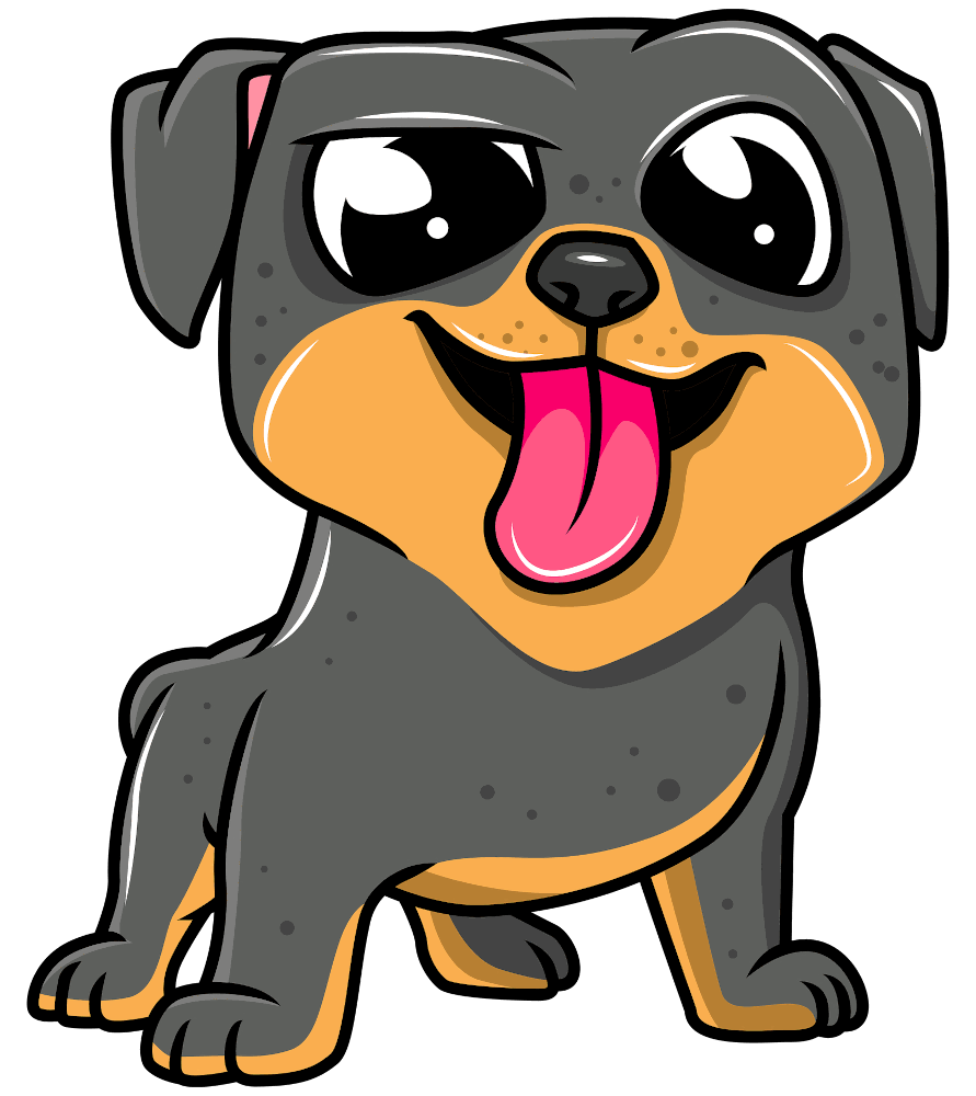 Rottweiler-pup-cartoon