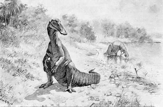 Hadrosaurus BW
