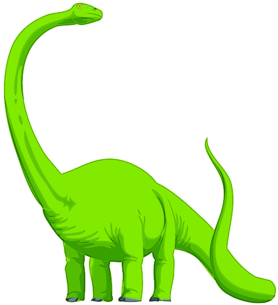 Brontosaurus head up