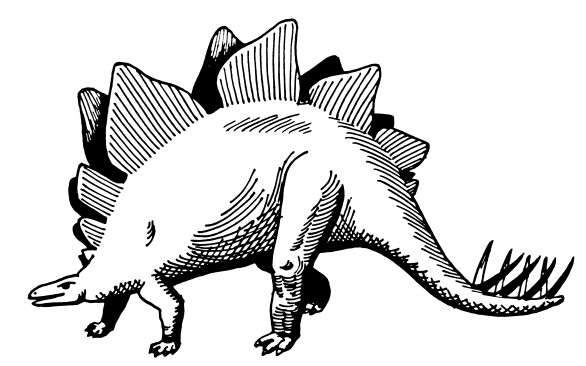 Stegosaurus outline