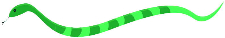 snake banded green