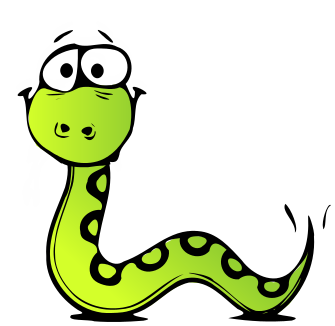 snake nervous cartoon