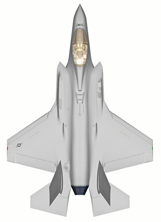 F35-A top view