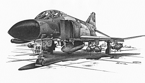 F-4 Phantom loaded