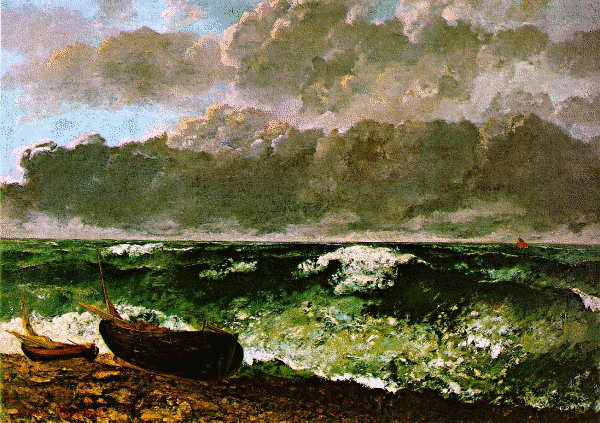 Courbet  the Stormy Sea