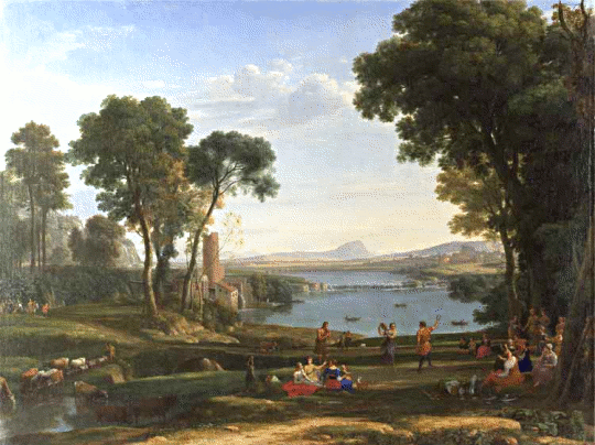 Claude Gellee  Landscape with the Marriage of Isaac and Rebecca