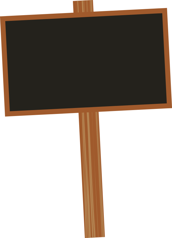 blank blackboard sign