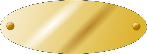 brass plate oval blank