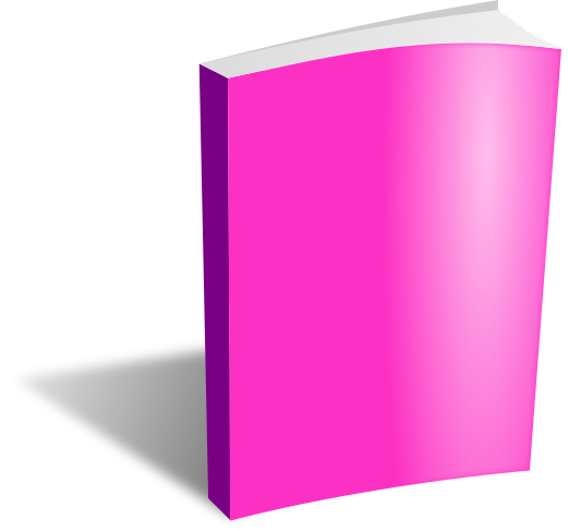 book blank pink