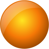 glossy button blank orange circle