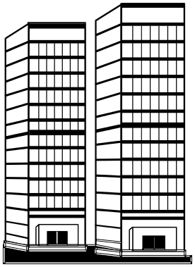 skyscraper lineart