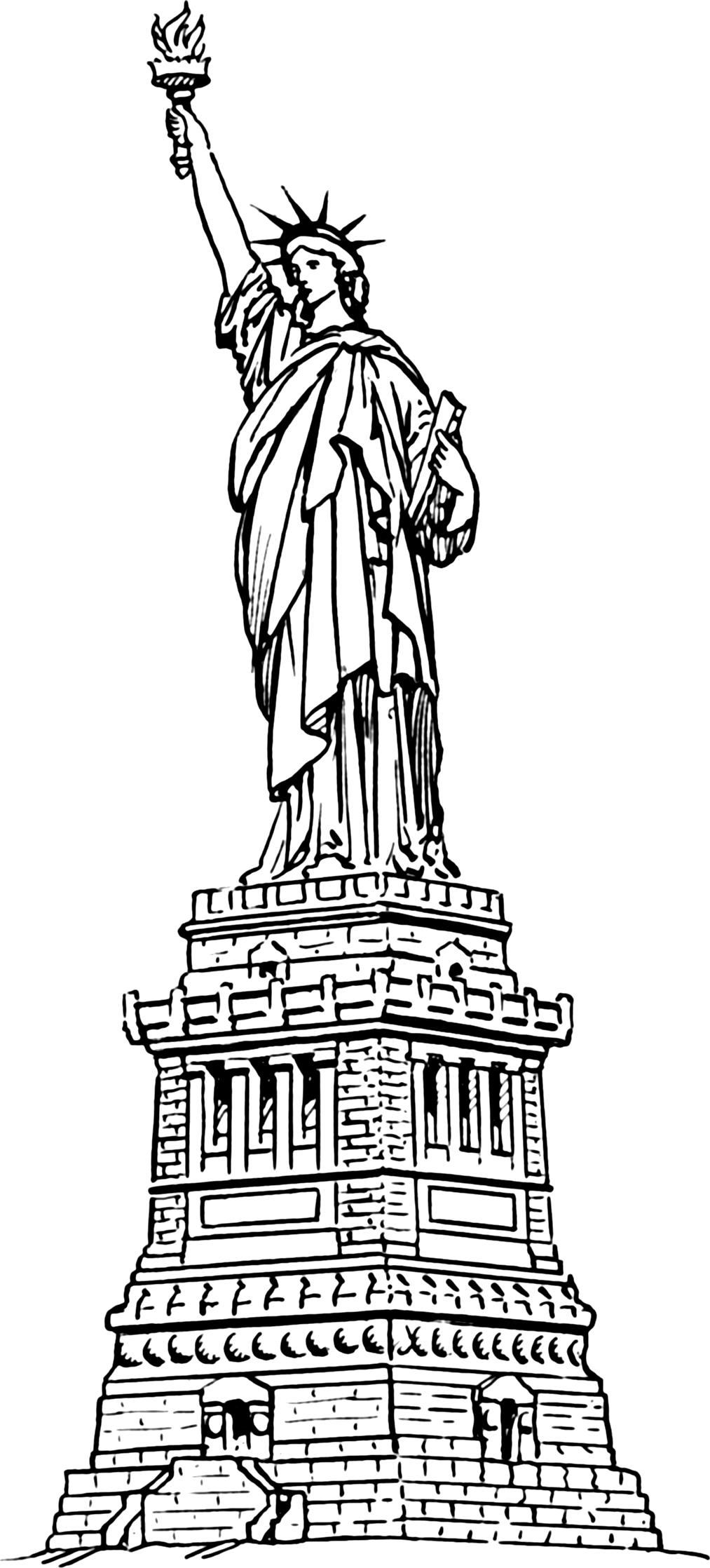 Statue of Liberty BW