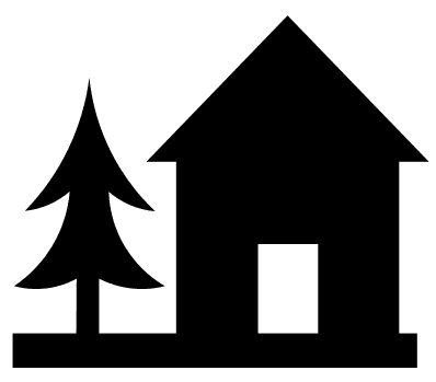 clip art tree house. house symbol w tree