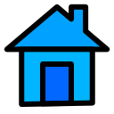 home icon blue