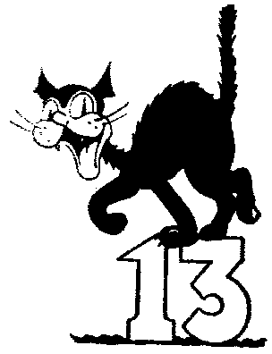 black and white cat cartoon. lack cat 13