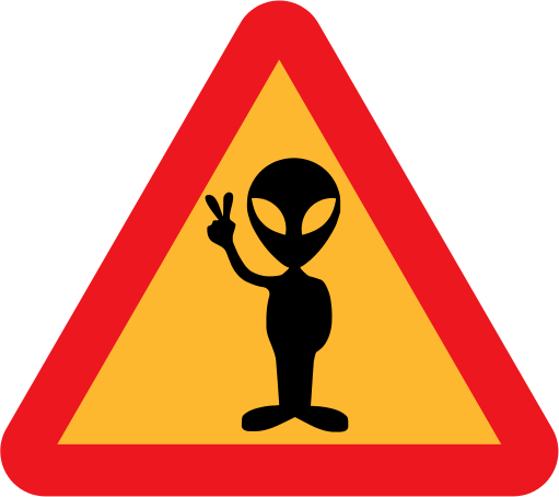 Warning for aliens