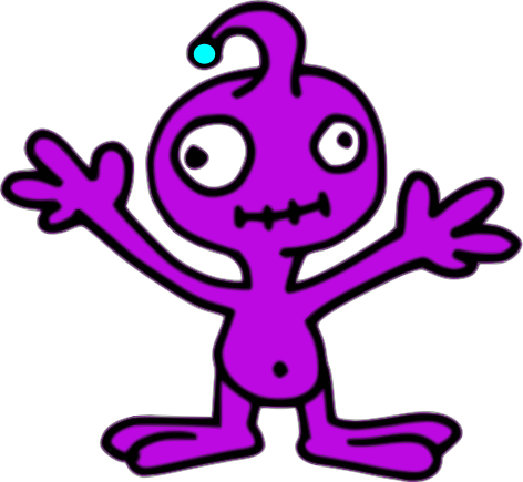 alien invader purple