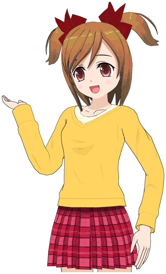 anime girl plaid skirt
