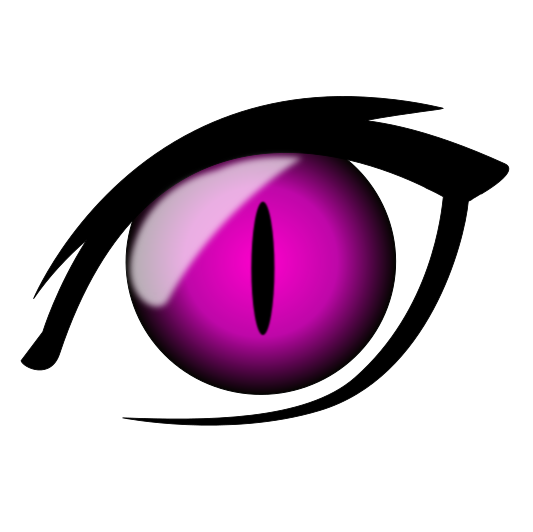 anime cat eye pink